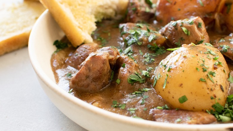 stew with beef and onions