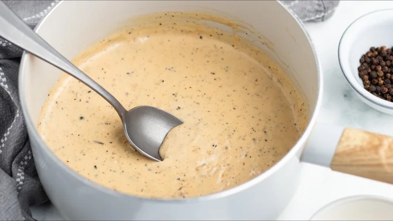 brandy peppercorn steak sauce