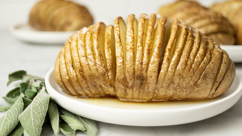 Hasselback potatoes