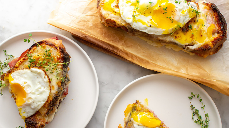 Croque Madam Sandwich 