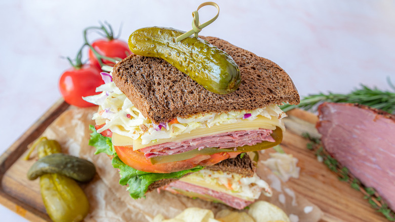 Hot Pastrami Sandwich