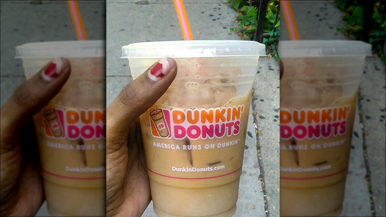 Dunkin's Hazelnut Swirl Iced Coffee