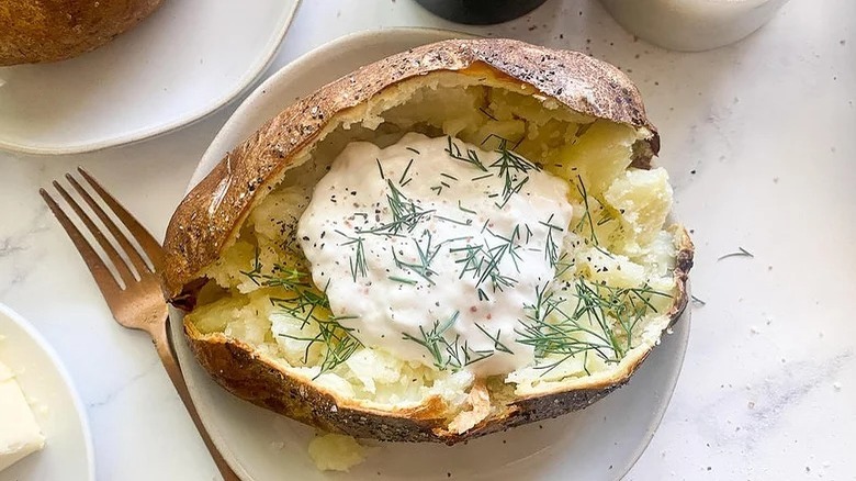 Loaded baked potatoes