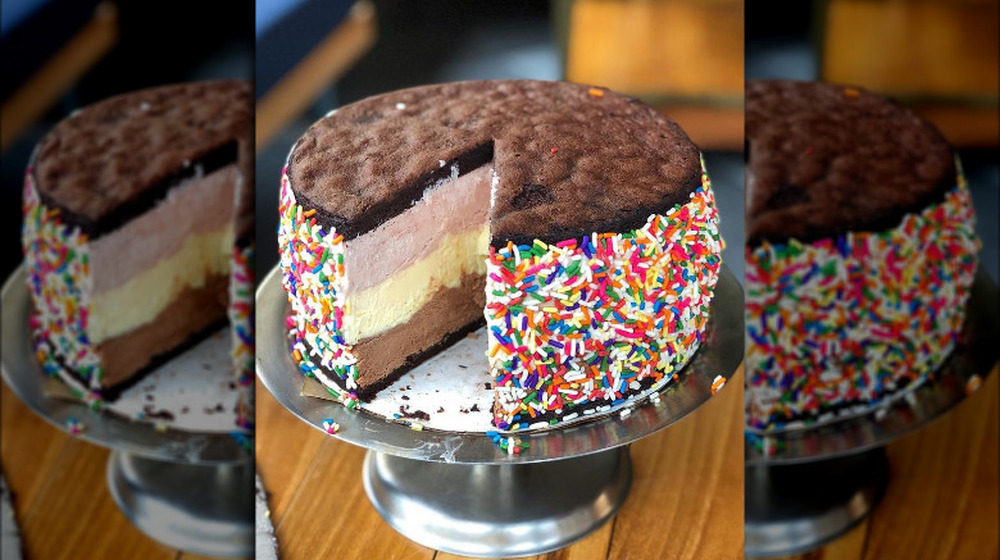 Giant Ice Cream Sandwich at Magic Hour Rooftop Bar & Lounge