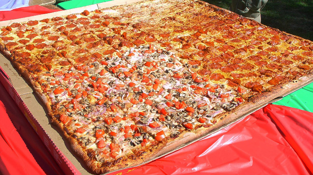 Giant Sicilian Pizza at Big Mama's & Papa's Pizzeria