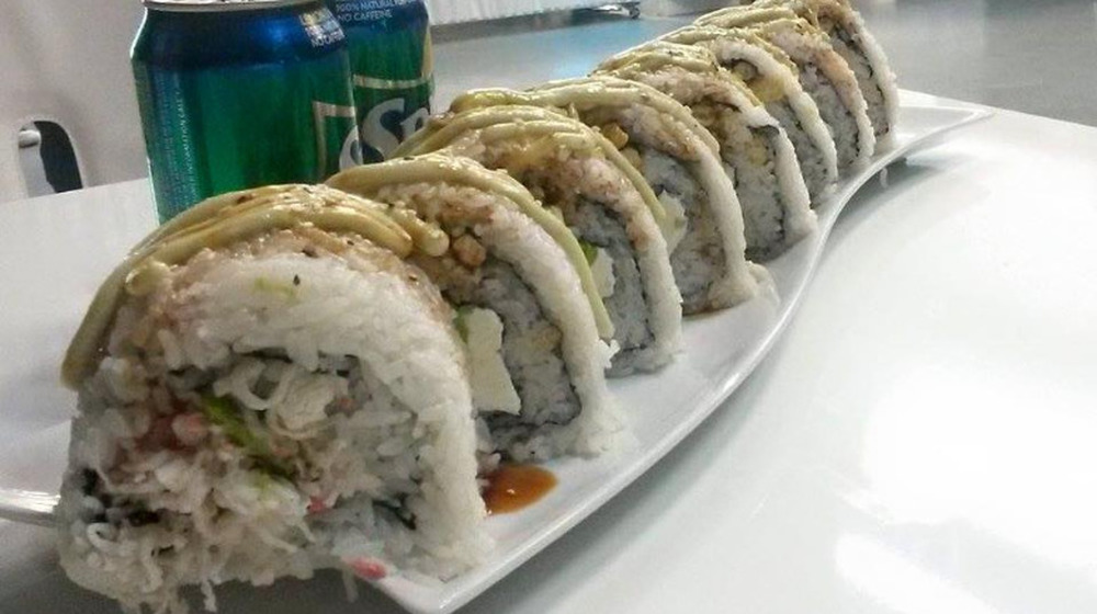 Original Monster Sushi Challenge Roll at Deli Sushi & Desserts