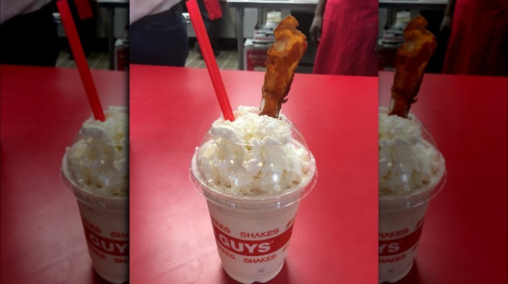 Five Guys bacon shake