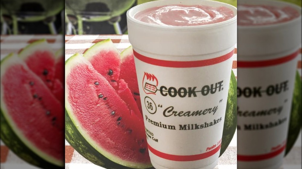 Cook Out watermelon shake