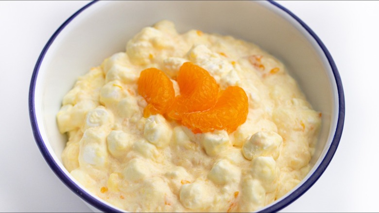 creamy salad with mandarin oranges