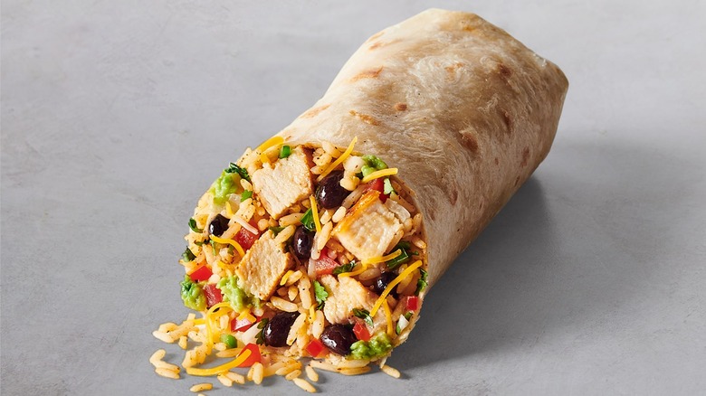 A burrito from Moe's Southwest Grill