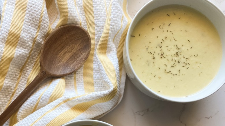 chunky potato leek soup