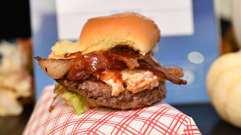 Bareburger burger on white plate