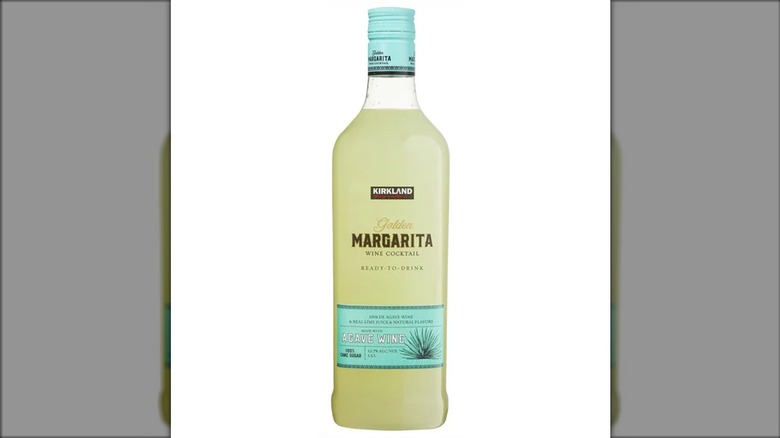 Bottle of Kirkland margarita wine cocktail