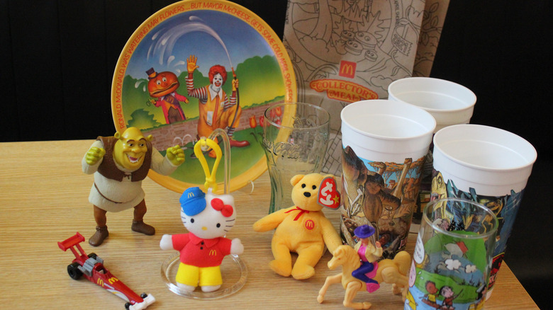 Array of McDonald's retro memorabilia