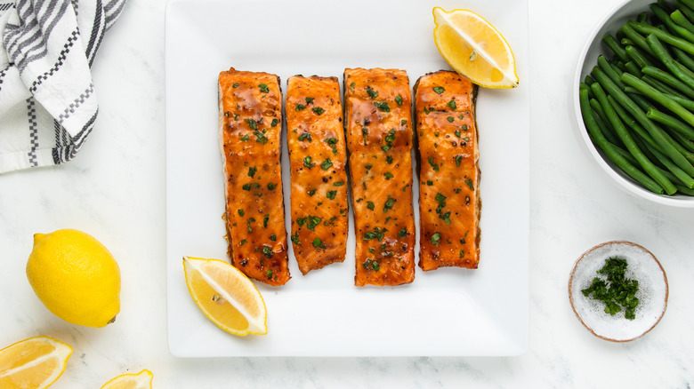 brown sugar glazed salmon