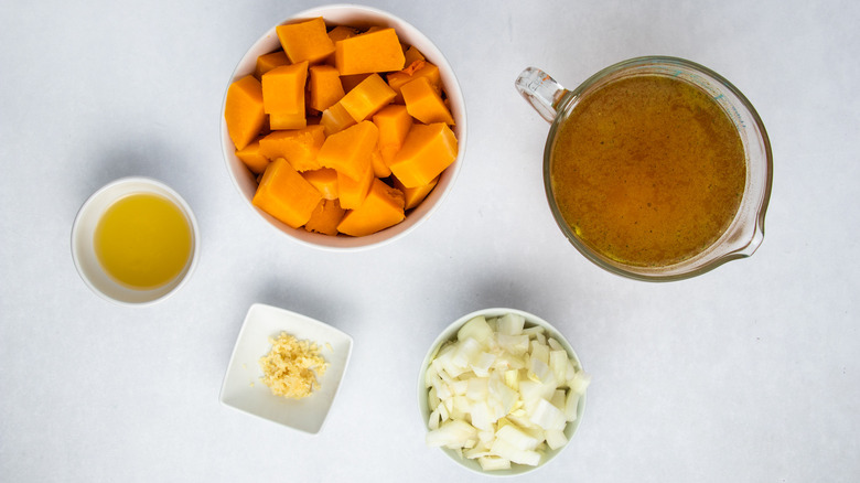 ingredients for butternut squash soup
