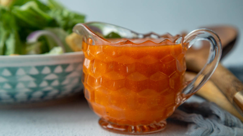 French dressing in jug