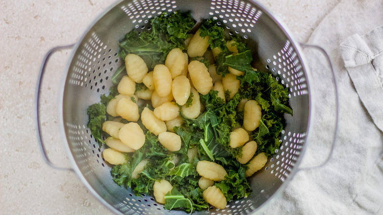 kale and gnocchi