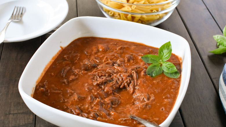 short rib ragu in bowl