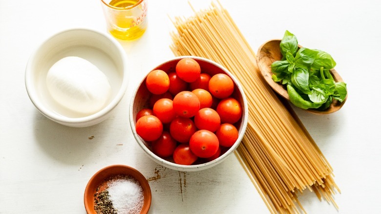 summer pasta ingredients