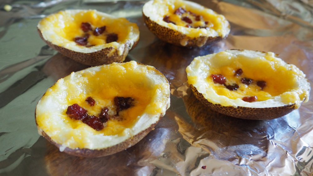 stuffed baked potatoes for 5-ingredient TGI Friday's stuffed potato skins