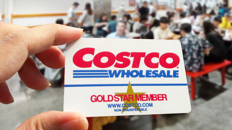 close up of Costco membership card