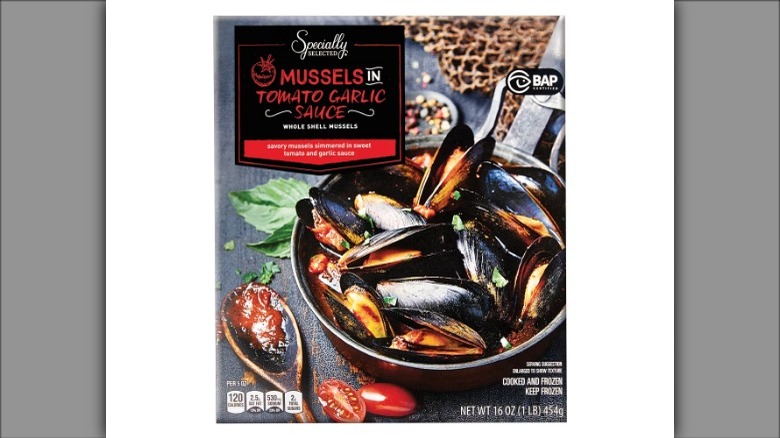 packaged frozen mussels in sauce