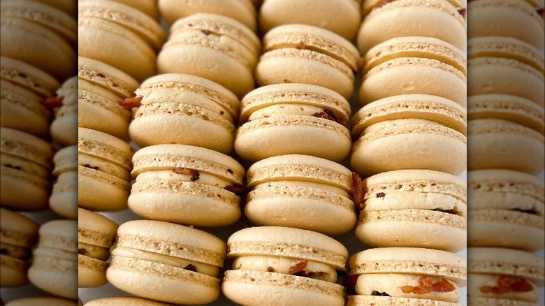 bacon maple syrup macarons