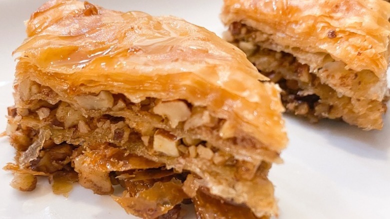 baklava filled with pecans