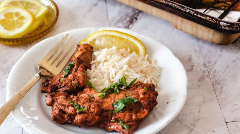 chicken with rice and lemon