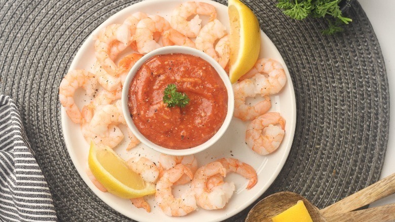 cocktail sauce with shrimp