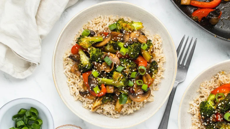 Broccoli and Mushroom Stir Fry