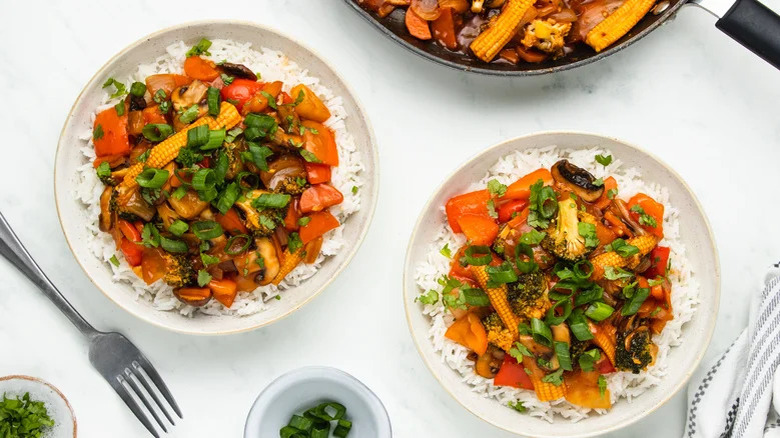 Sweet and Sour Vegetable Stir Fry