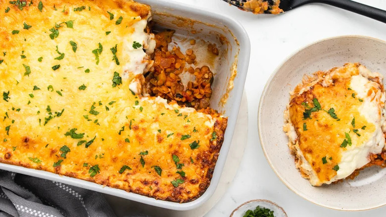 Vegetarian Lentil Moussaka