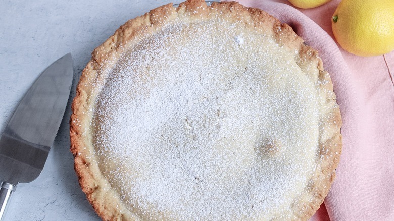 sugar-topped double-crust pie