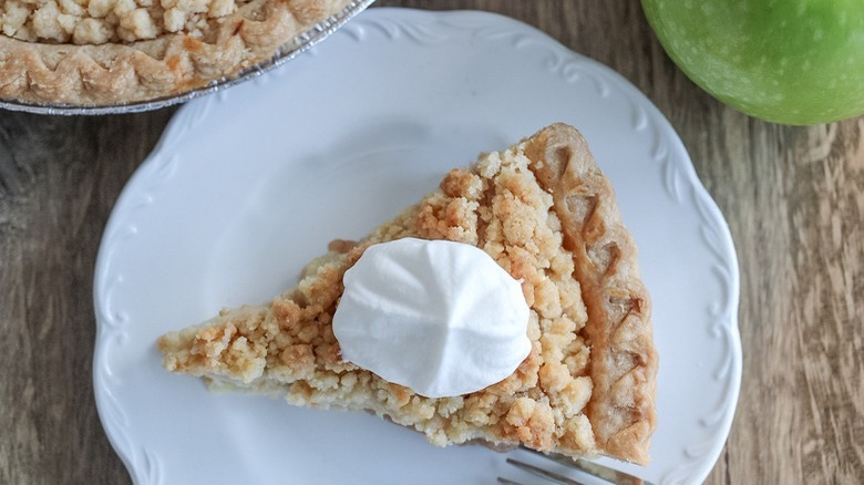 slice of Dutch apple pie