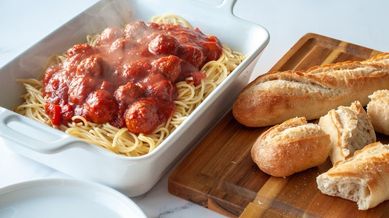 spaghetti and meatballs