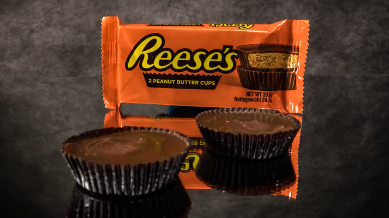 two Reese's peanut butter cups