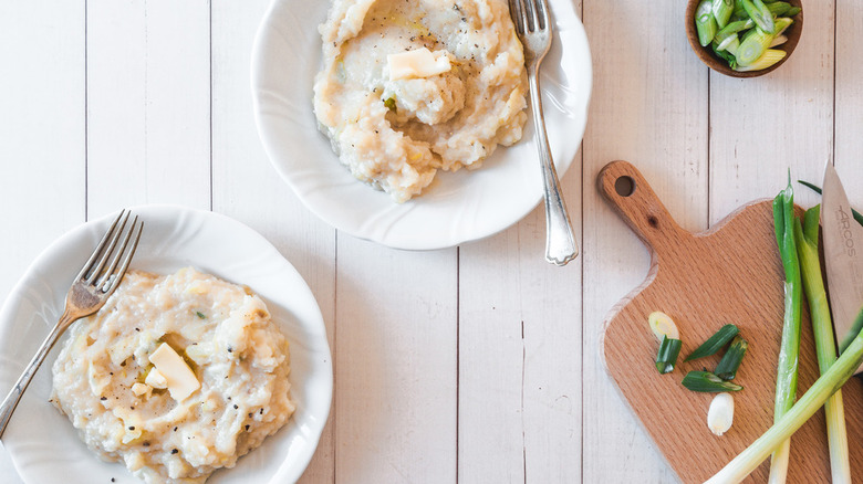 mashed potatoes with cabbage