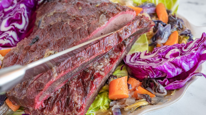 corned beef with cabbage