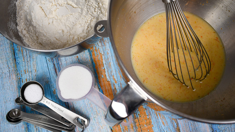 Dry ingredients for Easter bread