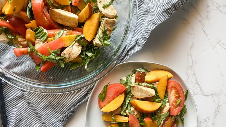 Peach Caprese Salad