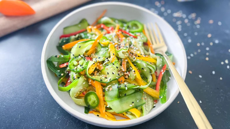 Cucumber Bell Pepper Salad