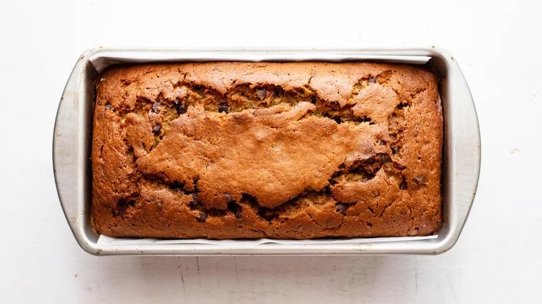 chocolate chip banana bread loaf