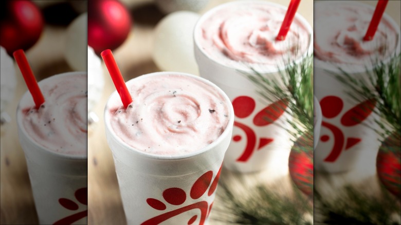 Chick-fil-A peppermint chip shake