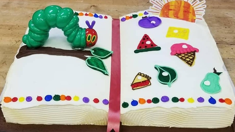 A Very Hungry Caterpillar cake