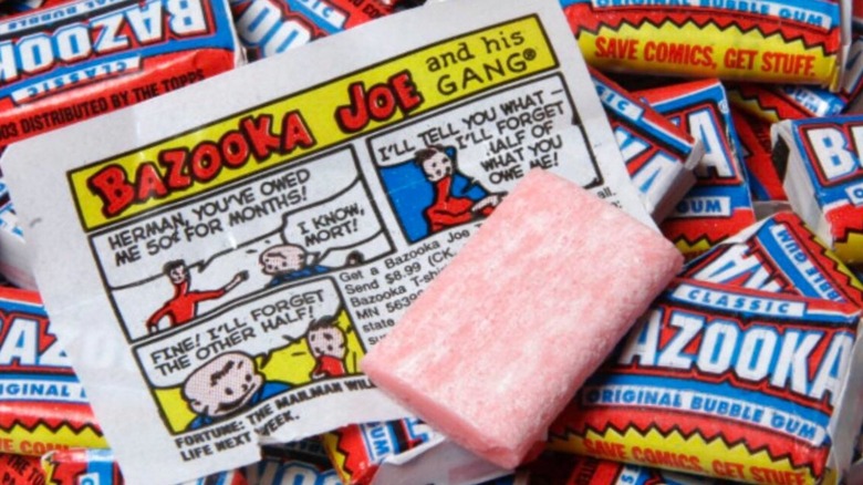 Bazooka bubble gum and comic