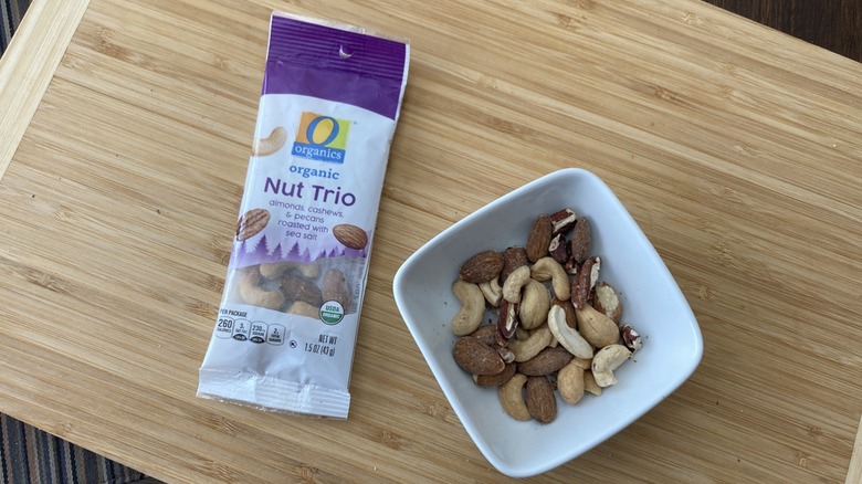 bag of O Organics Nut Trio