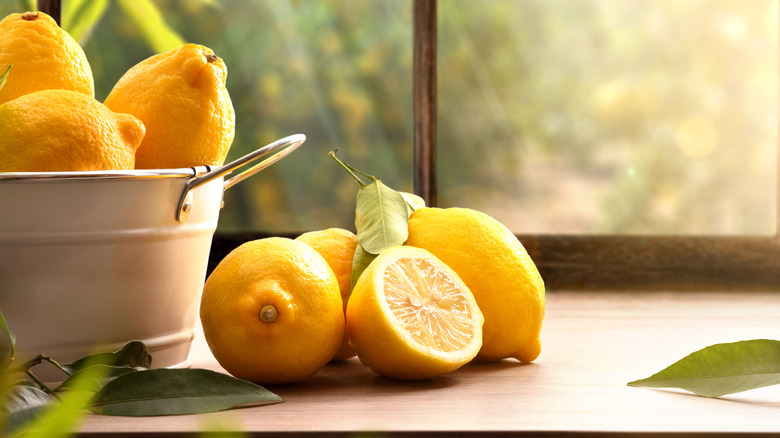 lemons in the kitchen