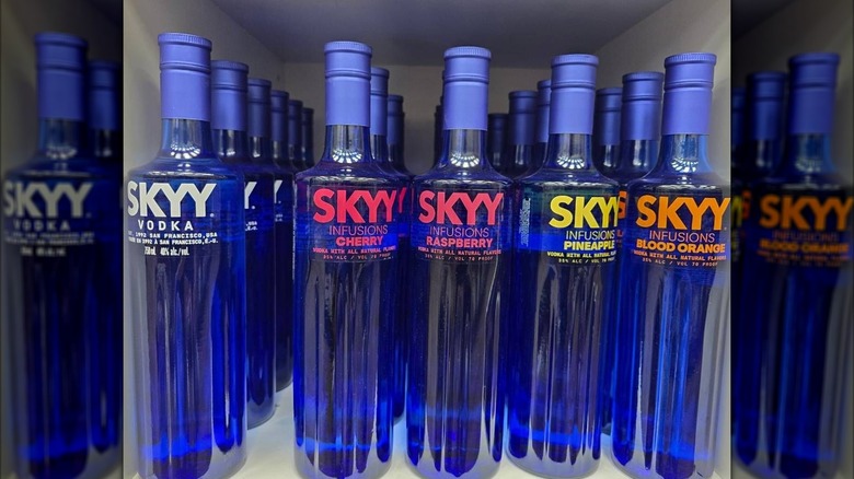 Skyy vodka and peach cocktails